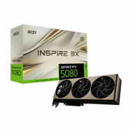 MSI - NVIDIA GeForce GeForce RTX 5080 16G INSPIRE 3X OC 16GB GDDR7 PCI Express Gen 5 Graphics Card - Gold