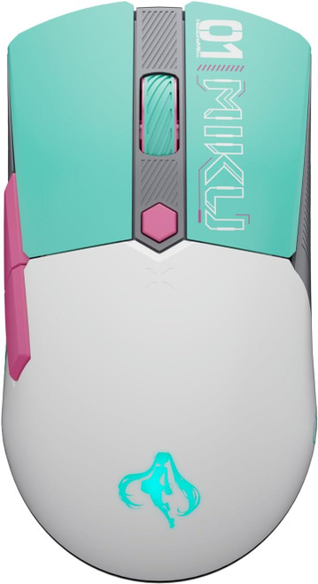 ASUS TUF Gaming Mini Wireless Mouse Hatsune Miku Edition - lightweight, ambidextrous 65g wireless gaming mouse with tri-mode connectivity, 12,000dpi