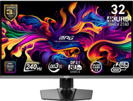MSI MPG 322URX QD-OLED 32-inch 3840 x 2160 (UHD) Computer Monitor, 240Hz, Adaptive-Synch, HDMI, DP Port, VESA Mountable, Tilt, Speaker, 0.03ms, Black