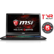 MSI GS63VR STEALTH PRO-230 15.6" Gaming Laptop - Core i7-7700HQ, 16GB RAM, 2TB HDD + 256GB SSD, GTX1060 6G VRAM, VR Ready (Open Box)